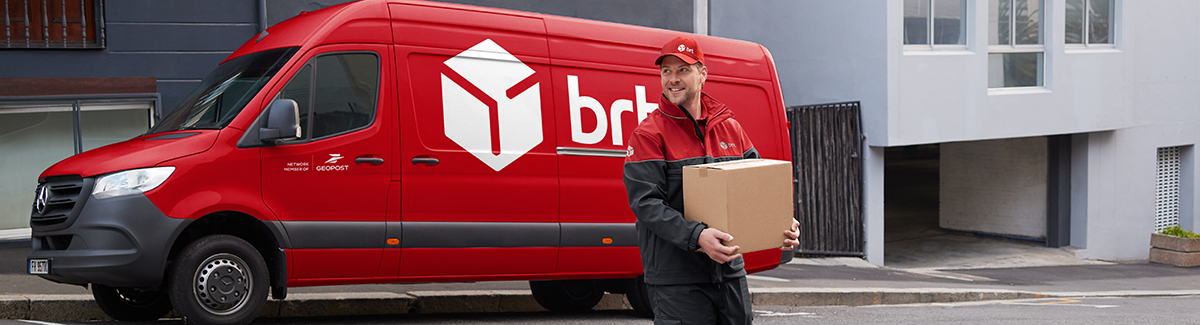 Man delivering parcel